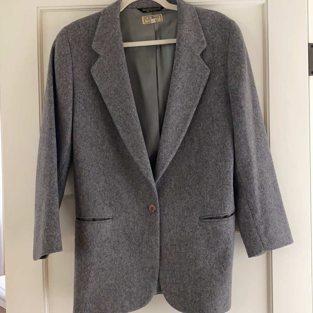 L. L. Bean Wool Blazer Vintage - Picture 1 of 4